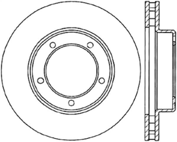 Stoptech - StopTech 98-07 Lexus LX / Toyota Land Cruiser Cryo Slotted Front Left Sport Brake Rotor - 126.44086CSL