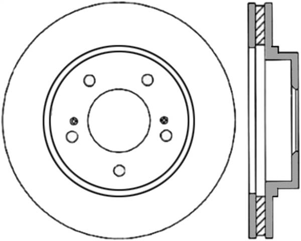 Stoptech - StopTech Sport Slotted Cryo Brake Rotor Front Right 126.44088CSR