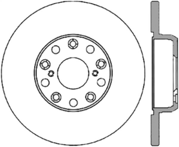 Stoptech - StopTech Sport Slotted Cryo Brake Rotor Rear Right 126.44090CSR