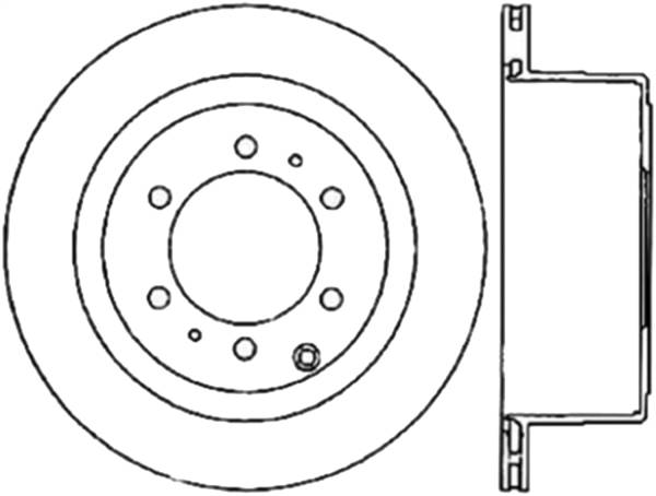 Stoptech - StopTech Slotted Cryo Sport Brake Rotor 93-97 Toyota Land Cruiser Left Rear - 126.44094CSL