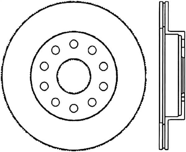 Stoptech - StopTech Sport Slotted (CRYO) 92-95 Toyota MR2 Turbo Rear Left Slotted Rotor - 126.44096CSL