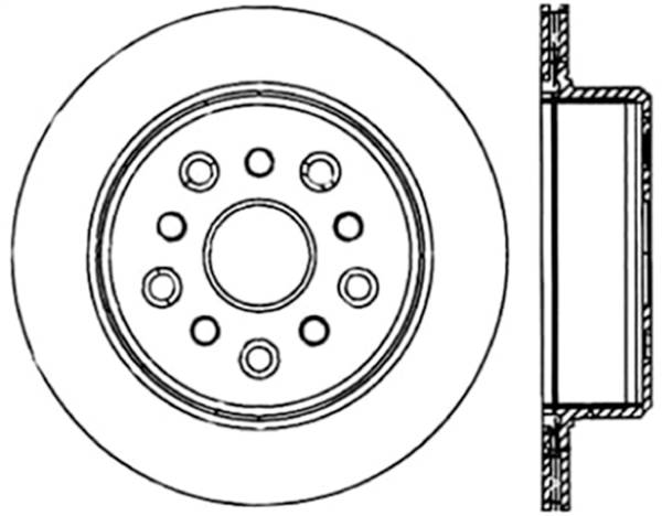 Stoptech - StopTech Sport Slotted Cryo Brake Rotor Rear Right 126.44105CSR