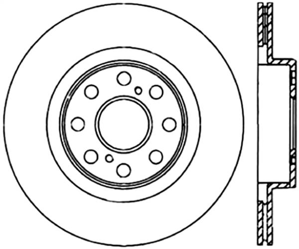 Stoptech - StopTech Sport Slotted Cryo Brake Rotor Rear Left 126.44120CSL