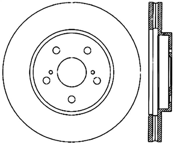 Stoptech - StopTech Sport Slotted Cryo Brake Rotor Front Right 126.44125CSR