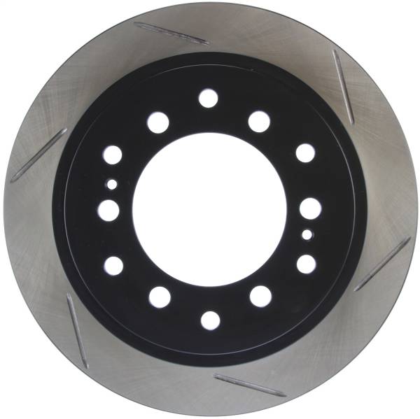 Stoptech - StopTech Power Slot 01-07 Toyota Sequoia/03-09 4 Runner / 03-09 Lexus GX470 Slotted Left Rear Rotor - 126.44128SL