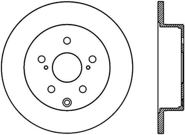 Stoptech - StopTech Sport Slotted Cryo Brake Rotor Rear Left 126.44145CSL