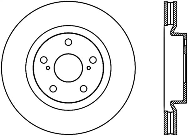 Stoptech - StopTech Power Slot 07-13 Lexus ES250/300/330/350 / 11-13 Scion tC Slotted Left Fr CRYO-STOP Rotor - 126.44146CSL