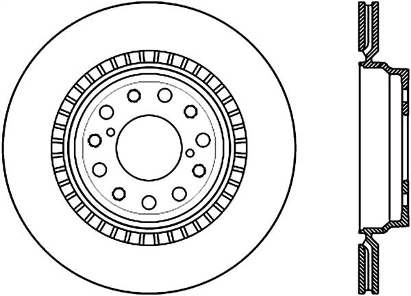 Stoptech - StopTech Sport Slotted Cryo Brake Rotor Rear Left 126.44152CSL