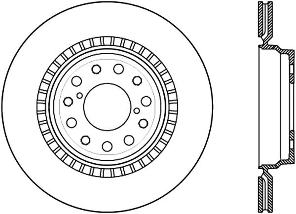 Stoptech - StopTech Sport Slotted Cryo Brake Rotor Rear Right 126.44153CSR