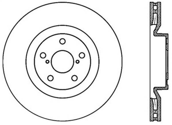 Stoptech - StopTech Sport Slotted Brake Rotor Front Right 126.44171SR