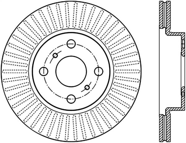 Stoptech - StopTech Sport Slotted Brake Rotor Front Right 126.44180SR