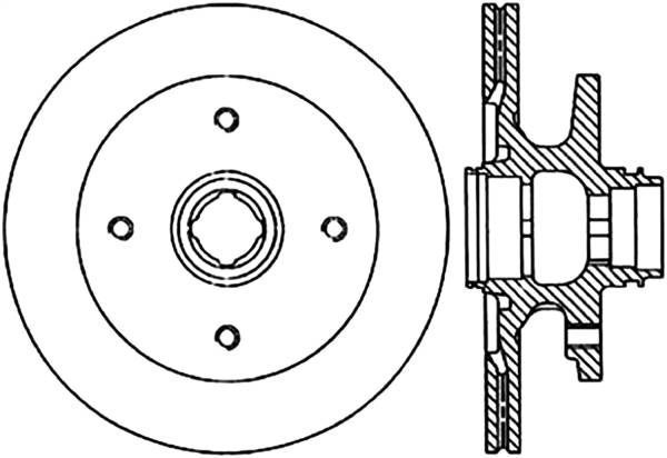 Stoptech - StopTech Sport Slotted Cryo Brake Rotor Front Right 126.45003CSR