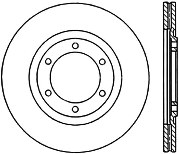 Stoptech - StopTech Sport Slotted Cryo Brake Rotor Front Right 126.45032CSR