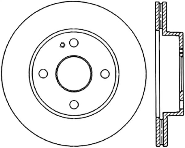 Stoptech - StopTech Sport Slotted Cryo Brake Rotor Front Right 126.45034CSR