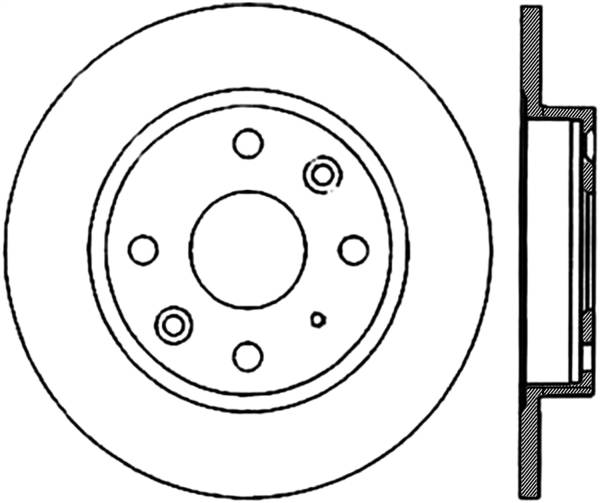 Stoptech - StopTech Sport Slotted Cryo Brake Rotor Rear Left 126.45035CSL