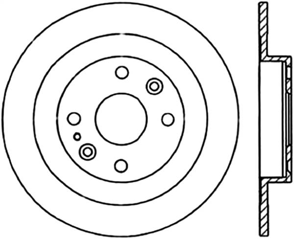 Stoptech - StopTech Sport Slotted Cryo Brake Rotor Rear Right 126.45041CSR