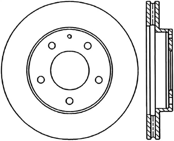 Stoptech - StopTech Sport Slotted Cryo Brake Rotor Front Right 126.45048CSR