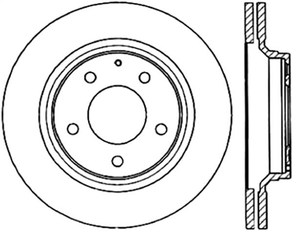 StopTech - StopTech Sport Slotted Cryo Brake Rotor; Rear Left