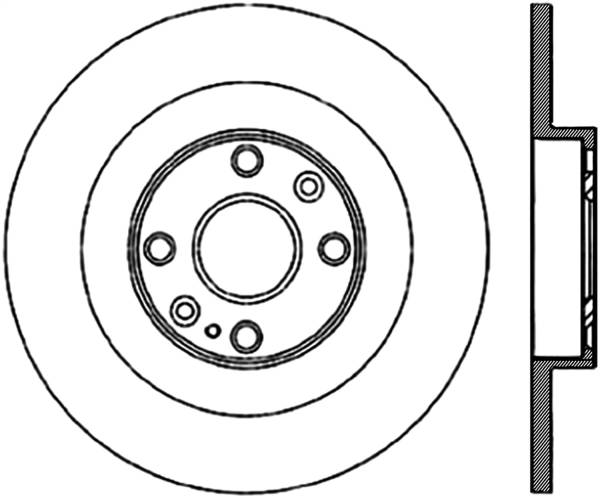 Stoptech - StopTech Sport Slotted Cryo Brake Rotor Rear Right 126.45062CSR