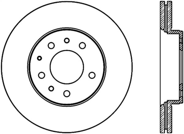 Stoptech - StopTech Sport Slotted Cryo Brake Rotor Front Left 126.45063CSL