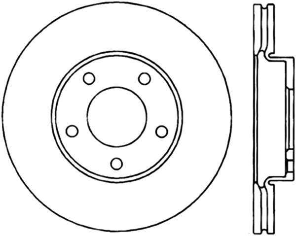 Stoptech - StopTech Sport Slotted Cryo Brake Rotor Front Left 126.45068CSL