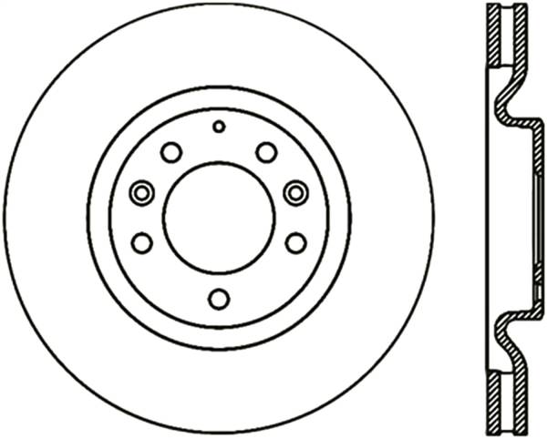 Stoptech - StopTech Sport Slotted Cryo Brake Rotor Front Left 126.45070CSL