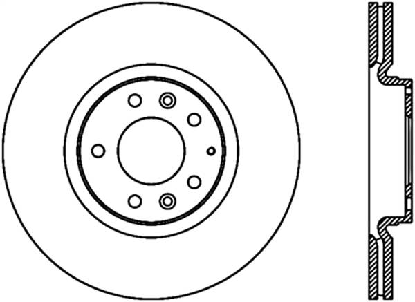 Stoptech - StopTech Sport Slotted Cryo Brake Rotor Front Left 126.45073CSL