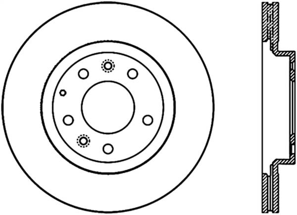 Stoptech - StopTech Sport Slotted Cryo Brake Rotor Front Left 126.45075CSL