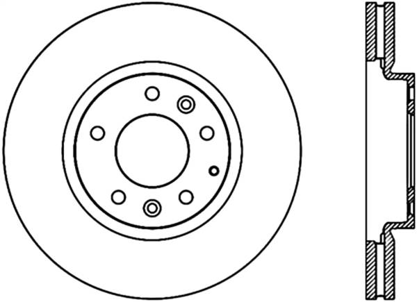 Stoptech - StopTech Sport Slotted Cryo Brake Rotor Front Right 126.45076CSR