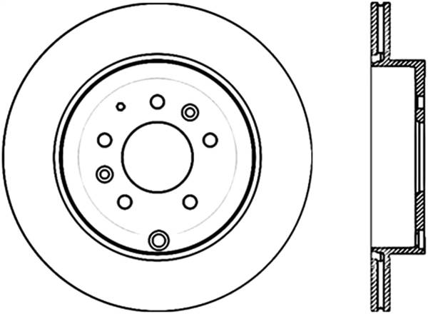 Stoptech - StopTech Sport Slotted Cryo Brake Rotor Rear Right 126.45079CSR