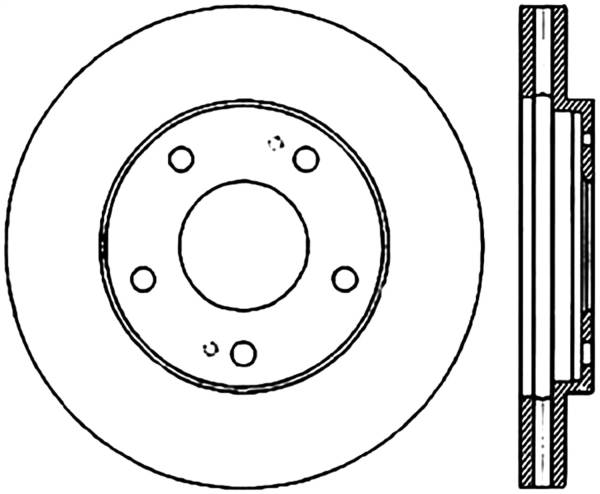 Stoptech - StopTech Sport Slotted Cryo Brake Rotor Front Right 126.46031CSR