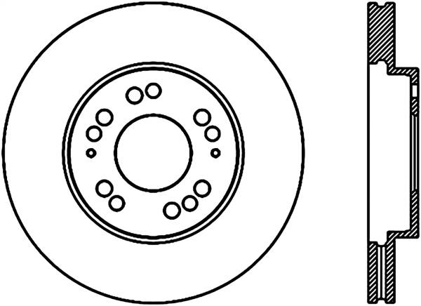 Stoptech - StopTech Sport Slotted Cryo Brake Rotor Front Left 126.46032CSL