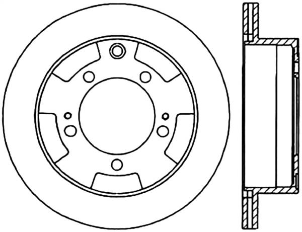 Stoptech - StopTech Sport Slotted Cryo Brake Rotor Rear Right 126.46033CSR