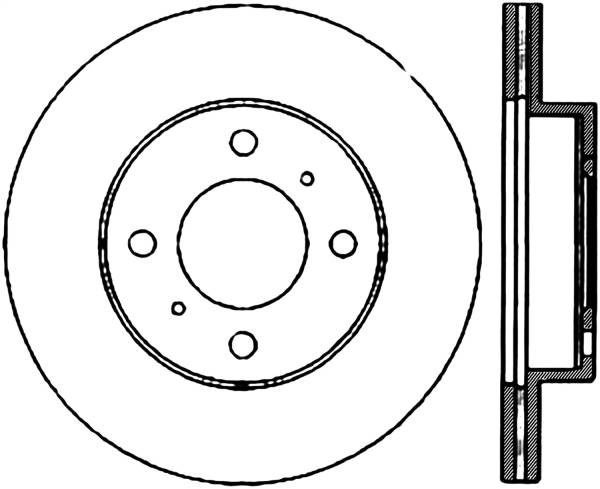 Stoptech - StopTech Sport Slotted Cryo Brake Rotor Front Right 126.46043CSR