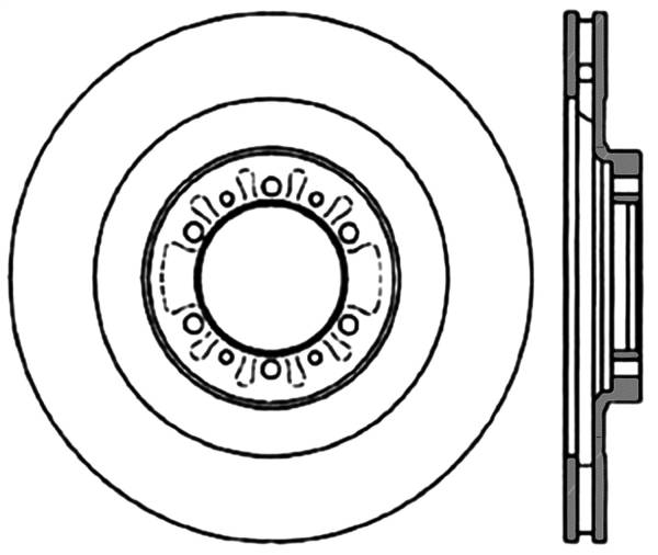 Stoptech - StopTech Sport Slotted Cryo Brake Rotor Front Right 126.46051CSR