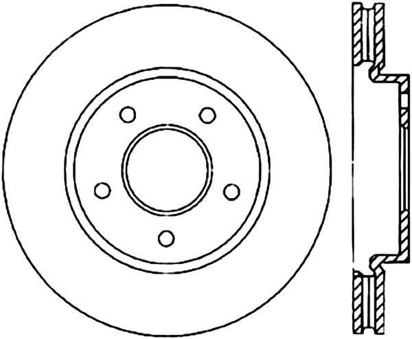 Stoptech - StopTech Sport Slotted Cryo Brake Rotor Front Right 126.46052CSR