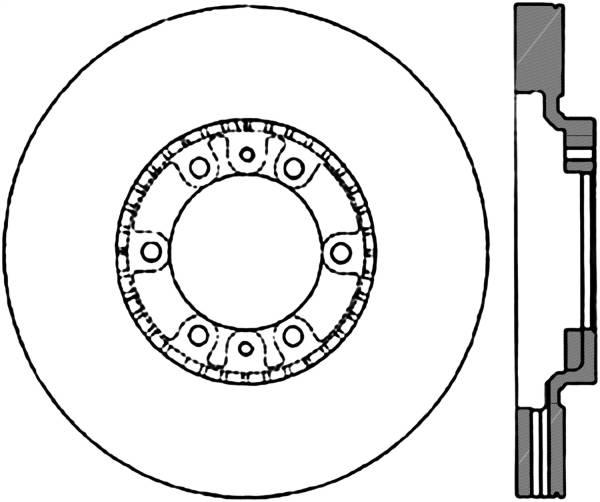 Stoptech - StopTech Sport Slotted Cryo Brake Rotor Front Left 126.46054CSL