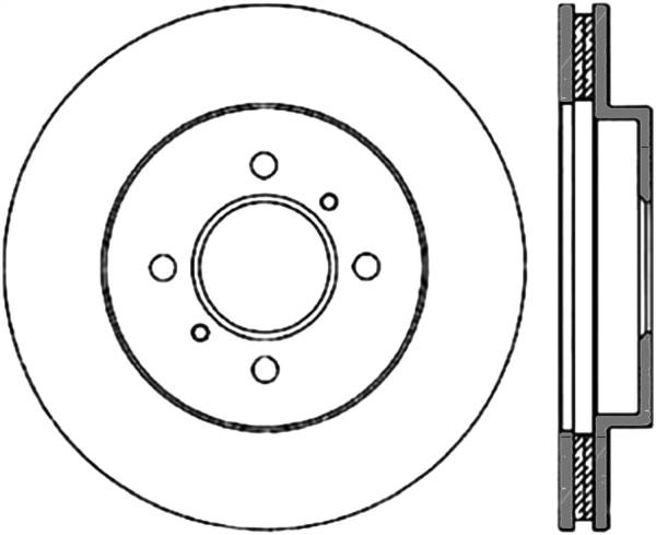 Stoptech - StopTech Sport Slotted Cryo Brake Rotor Front Left 126.46060CSL