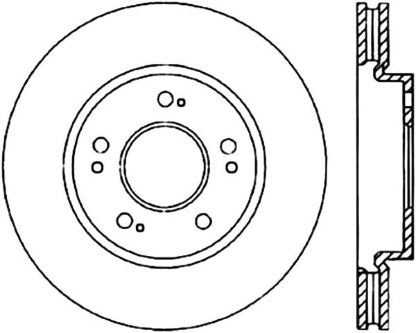 Stoptech - StopTech Sport Slotted Cryo Brake Rotor Front Left 126.46061CSL