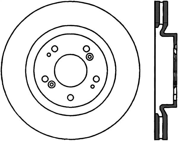 Stoptech - StopTech Sport Slotted Cryo Brake Rotor Front Left 126.46068CSL