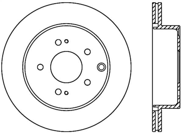 Stoptech - StopTech Sport Slotted Cryo Brake Rotor Rear Right 126.46072CSR