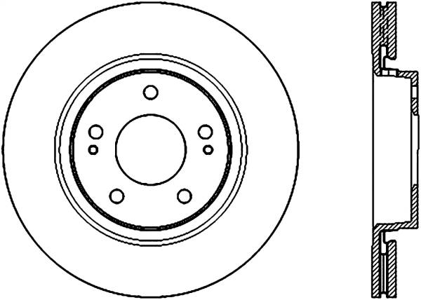 Stoptech - StopTech Sport Slotted Cryo Brake Rotor Front Left 126.46078CSL