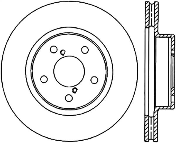 Stoptech - StopTech Sport Slotted Cryo Brake Rotor Front Left 126.47010CSL