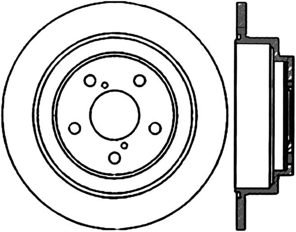 Stoptech - StopTech Sport Slotted Cryo Brake Rotor Rear Right 126.47011CSR