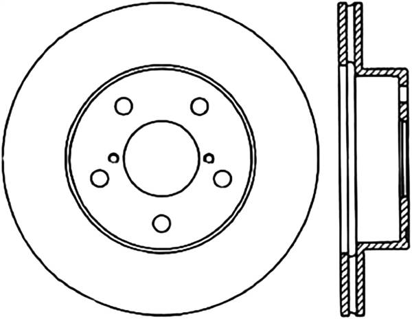 Stoptech - StopTech Sport Slotted Cryo Brake Rotor Front Right 126.47014CSR