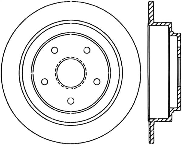 Stoptech - StopTech Sport Slotted Cryo Brake Rotor Rear Right 126.47015CSR