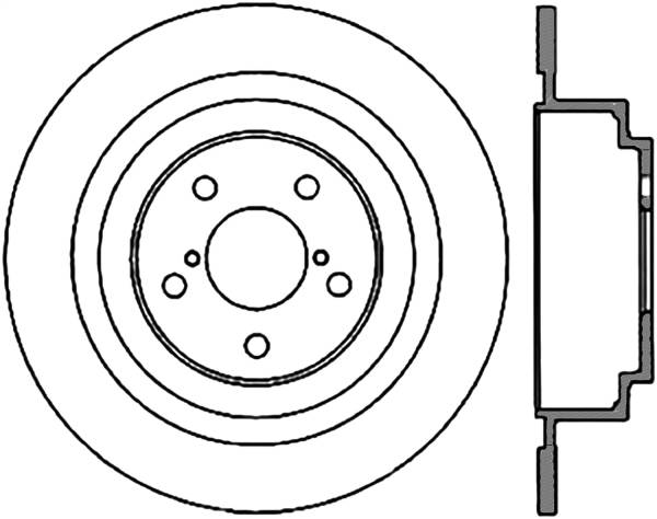 Stoptech - StopTech Sport Slotted Cryo Brake Rotor Rear Right 126.47017CSR