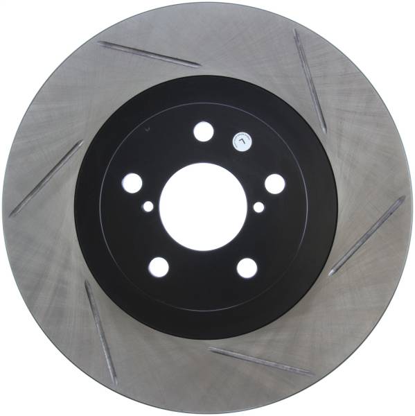 Stoptech - StopTech Power Slot 02-10 WRX Front Left Sportstop Slotted Rotor - 126.47018SL