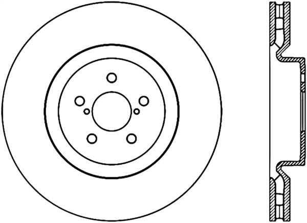 Stoptech - StopTech Power Slot 04 STi CRYO (5x100) Front Right Rotor - 126.47019CSR