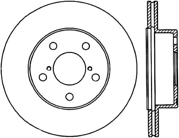 Stoptech - StopTech Sport Slotted Cryo Brake Rotor Rear Right 126.47020CSR